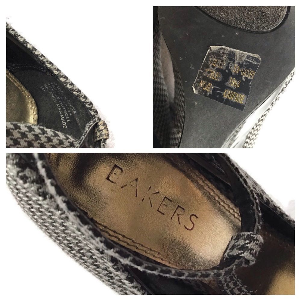 Bakers Cab Fare Houndstooth Wedge Pumps - Picture 6 of 7